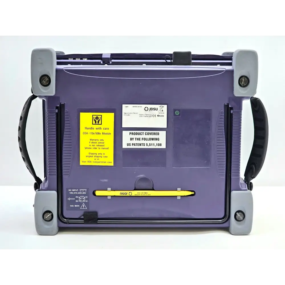 Viavi MTS 8000e V2 rear panel showing power and interface connections