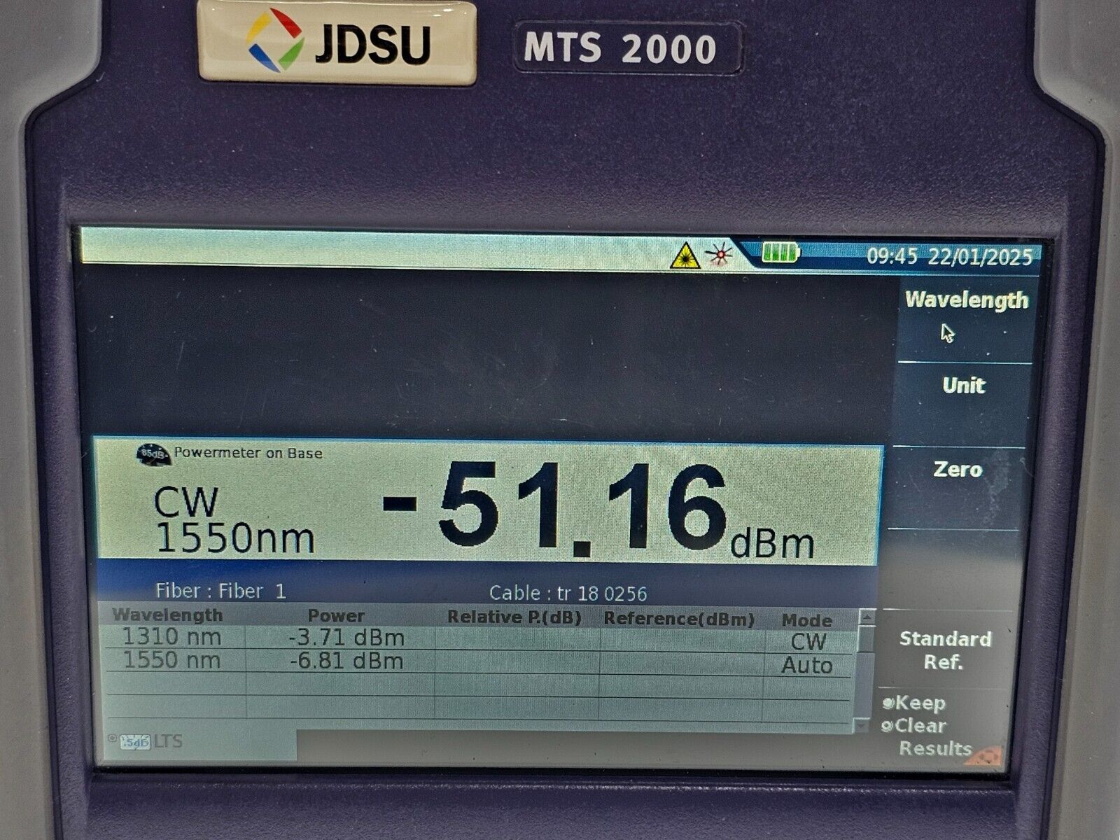 Viavi JDSU MTS T-BERD 2000 Test Platform Modular Mainframe Power Meter + VFL