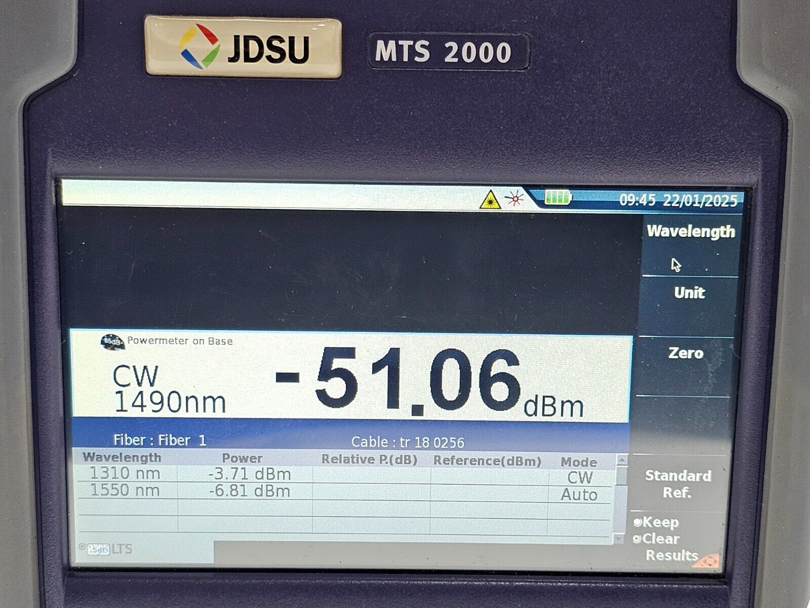 Viavi JDSU MTS T-BERD 2000 Test Platform Modular Mainframe Power Meter + VFL