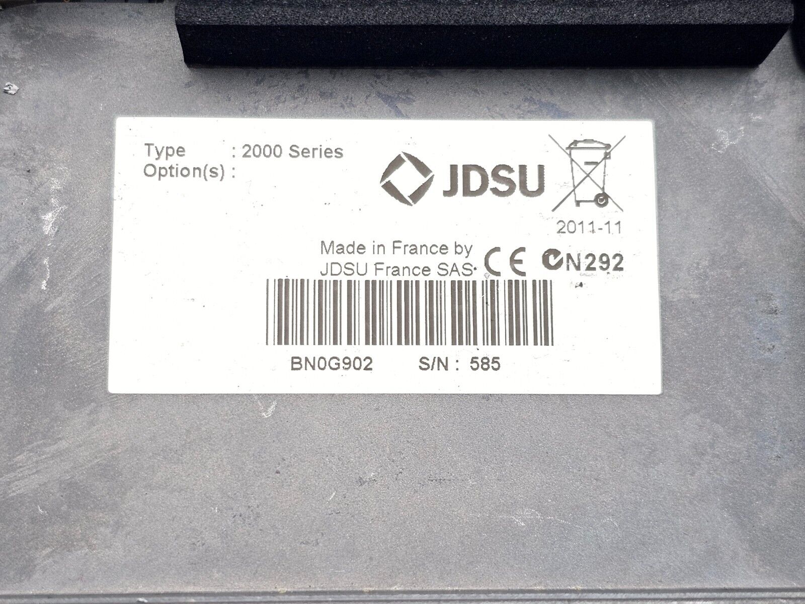 Viavi JDSU MTS T-BERD 2000 Test Platform Modular Mainframe Power Meter + VFL