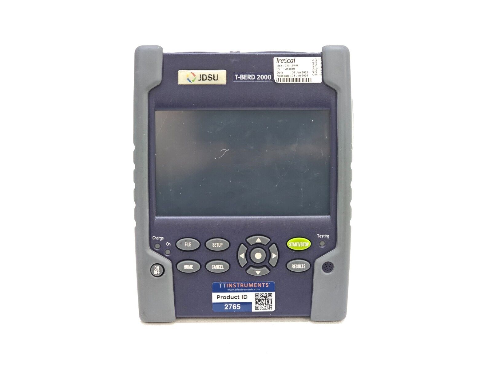 Viavi JDSU MTS T-BERD 2000 with PM / VFL & 4126 MA2 SM OTDR Module 1310/1550 nm