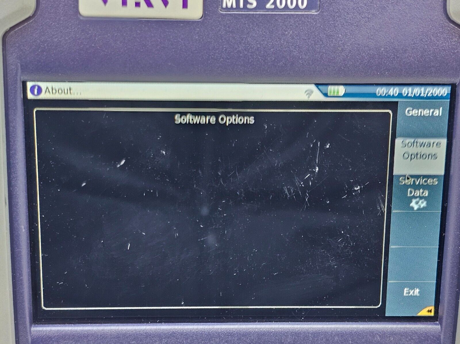 Viavi JDSU MTS/T-BERD 2000 with PM / VFL & 4126 MA2 SM OTDR Module 1310/1550 nm