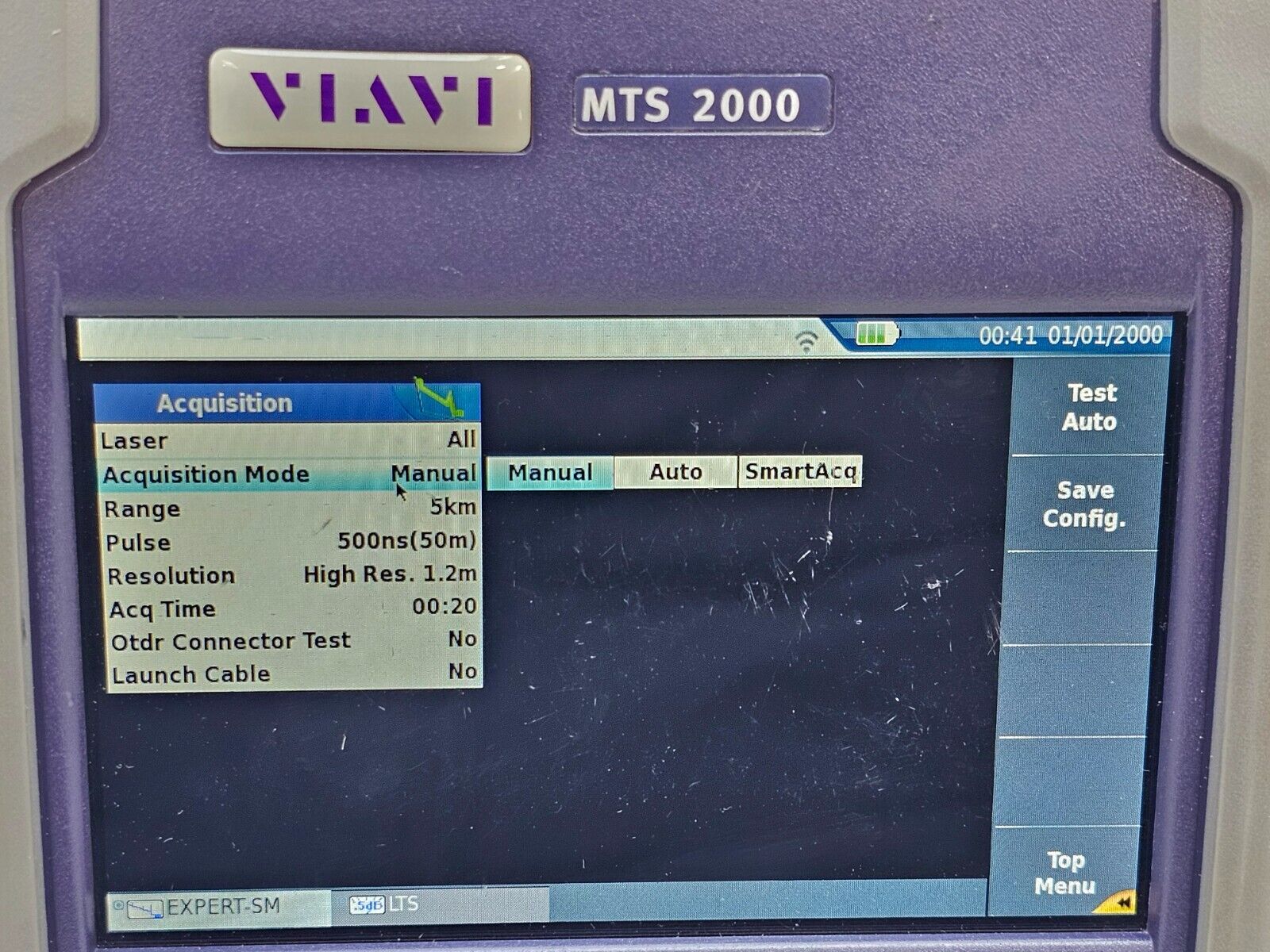 Viavi JDSU MTS/T-BERD 2000 with PM / VFL & 4126 MA2 SM OTDR Module 1310/1550 nm