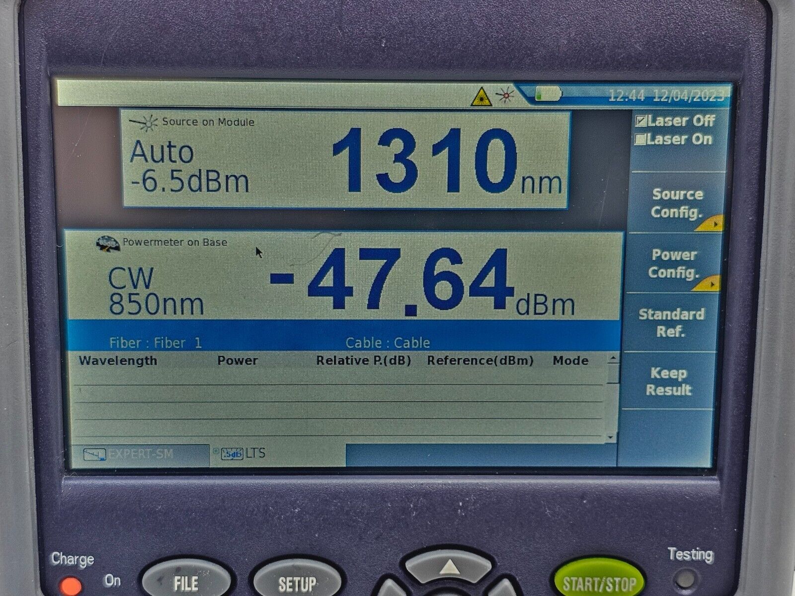 Viavi JDSU MTS T-BERD 2000 with PM / VFL & 4126 MA2 SM OTDR Module 1310/1550 nm