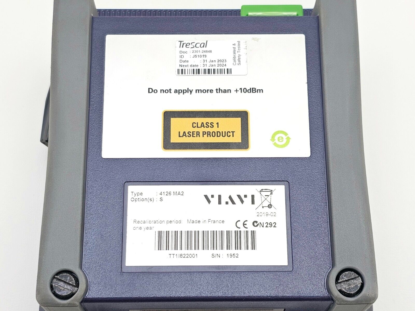 Viavi JDSU MTS T-BERD 2000 with PM / VFL & 4126 MA2 SM OTDR Module 1310/1550 nm