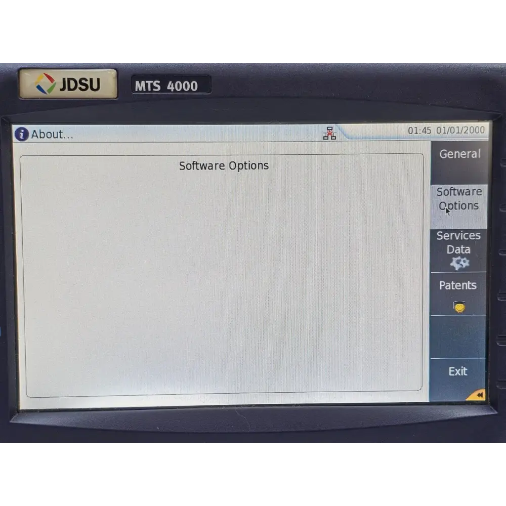 Viavi JDSU MTS T-BERD 4000 Mainframe Platform Touchscreen READ Description