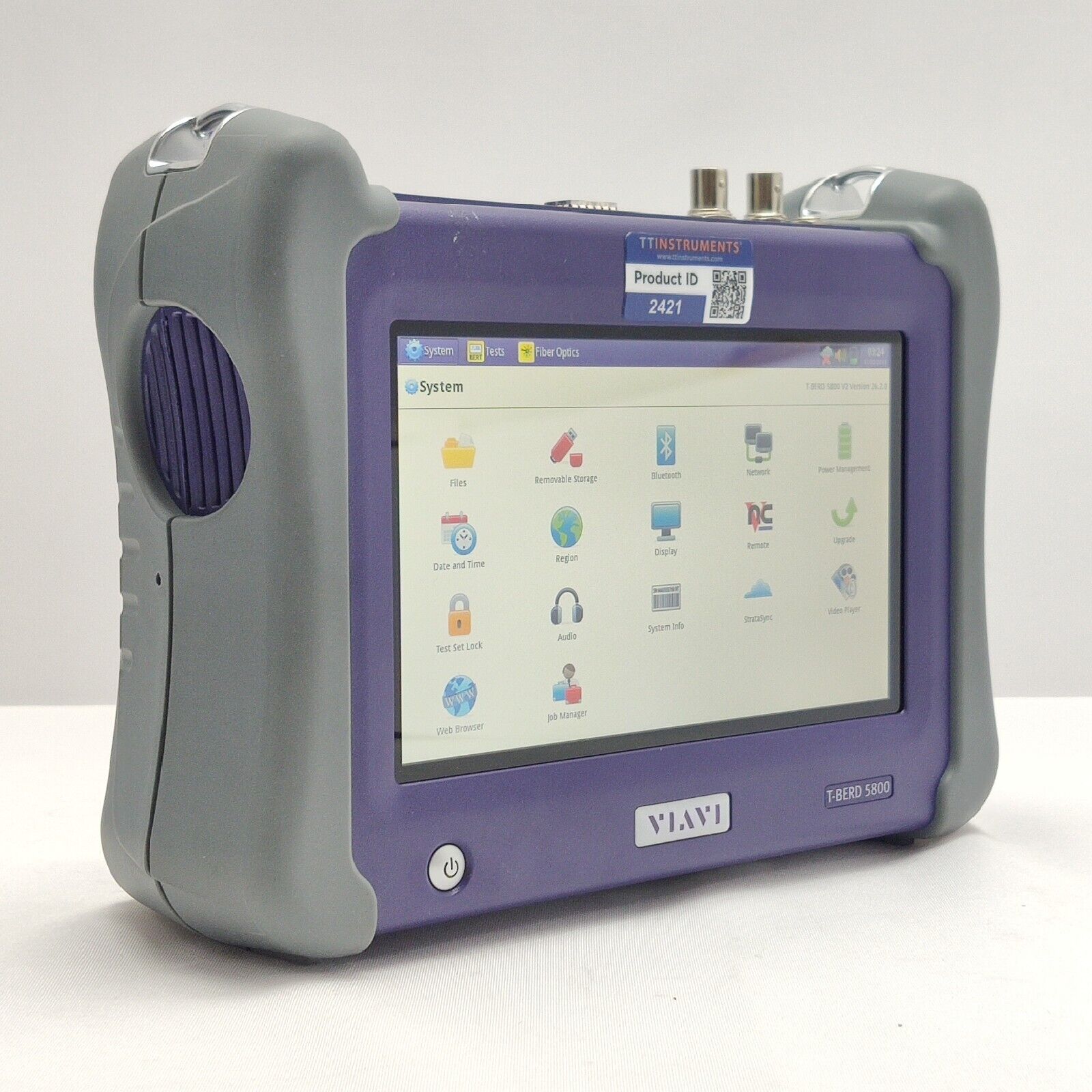 Viavi JDSU MTS T-BERD 5800 V2 w/ 5811P Ethernet Tester 1GigE Optical Electrical