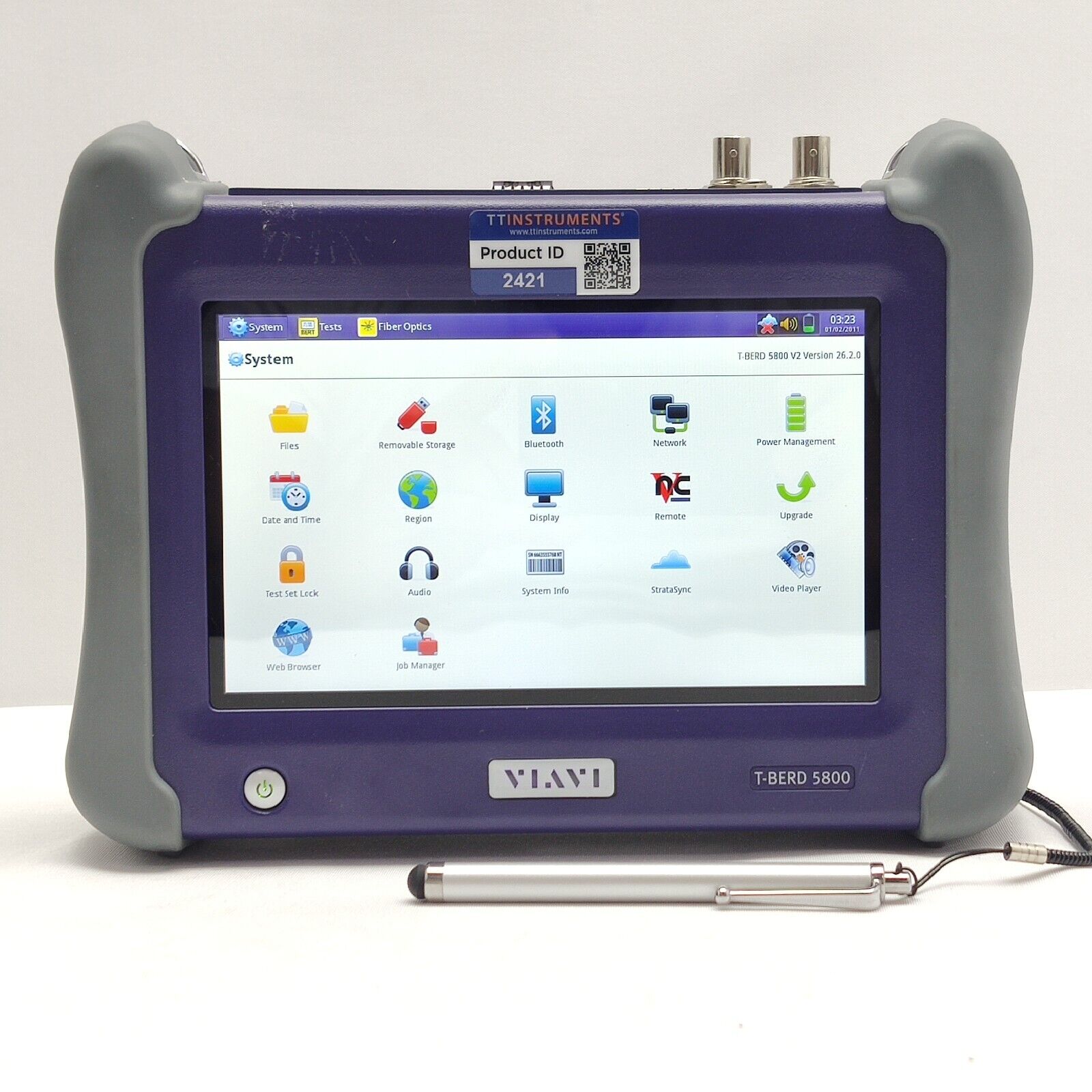 Viavi JDSU MTS T-BERD 5800 V2 w/ 5811P Ethernet Tester 1GigE Optical Electrical