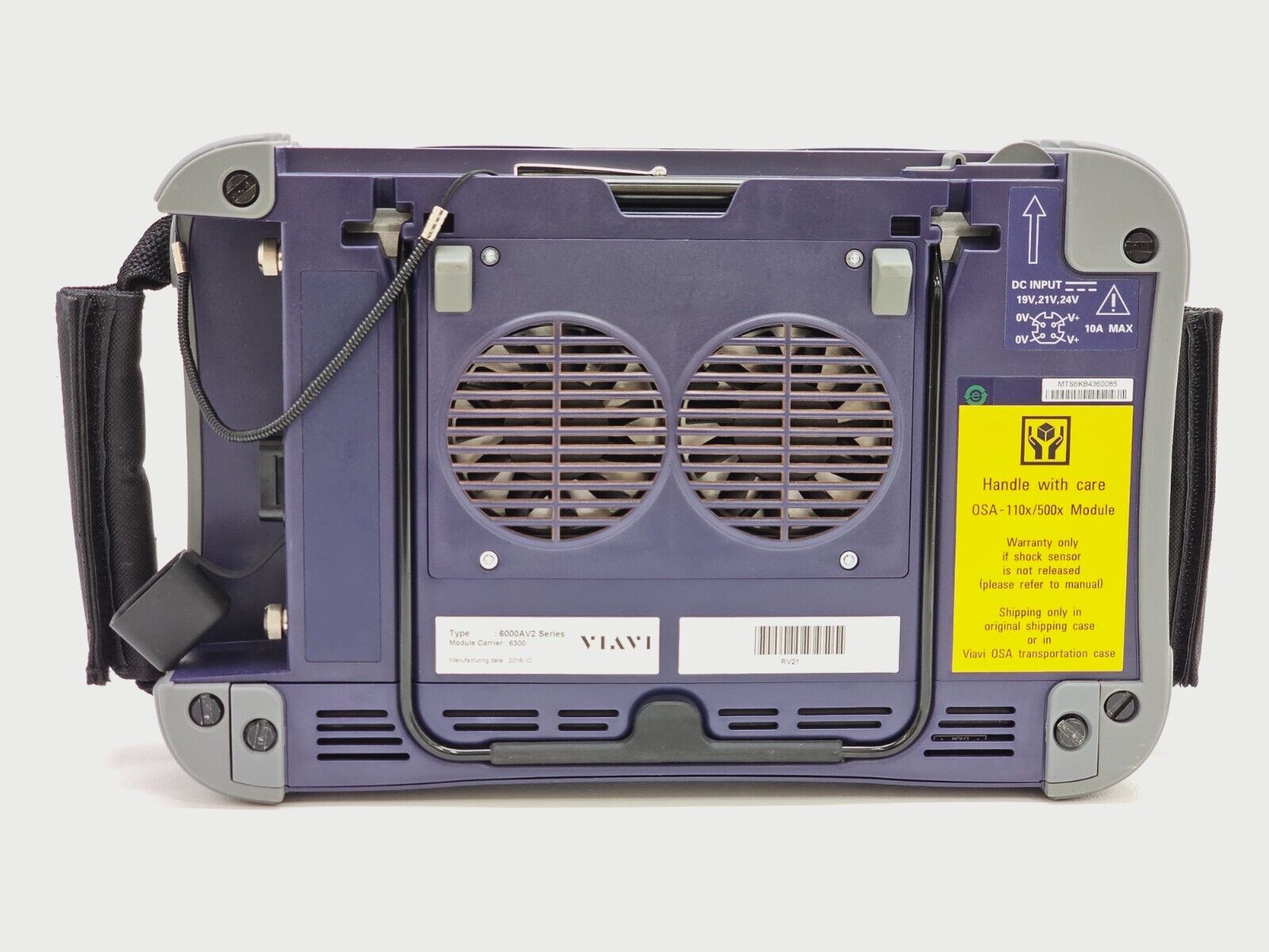 Viavi MTS T-BERD 6000A V2 rear panel with power and interface connections