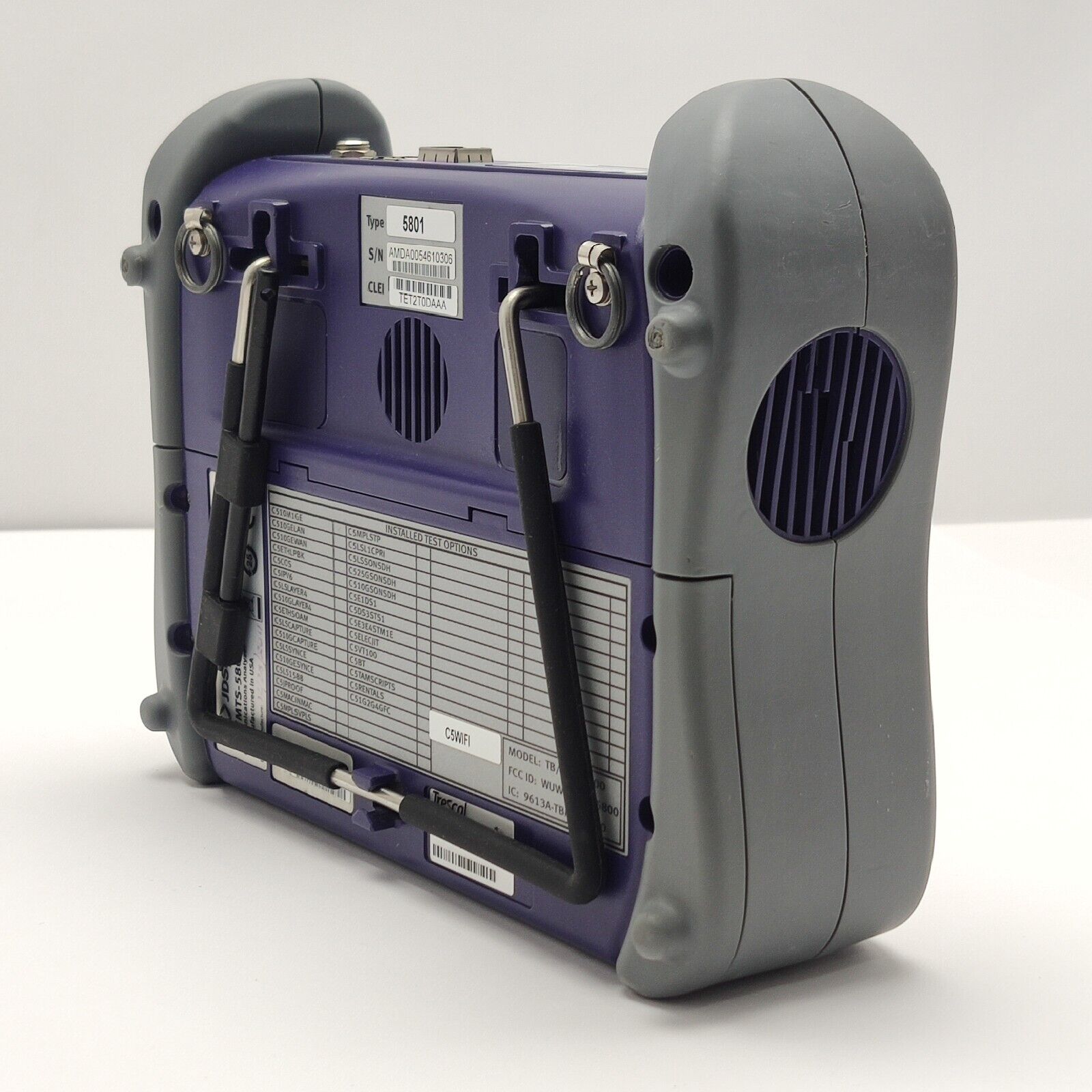 Viavi JDSU MTS/TB-5800 w/ 5801 10/100/1000M Electrical & 1GigE Optical Ethernet