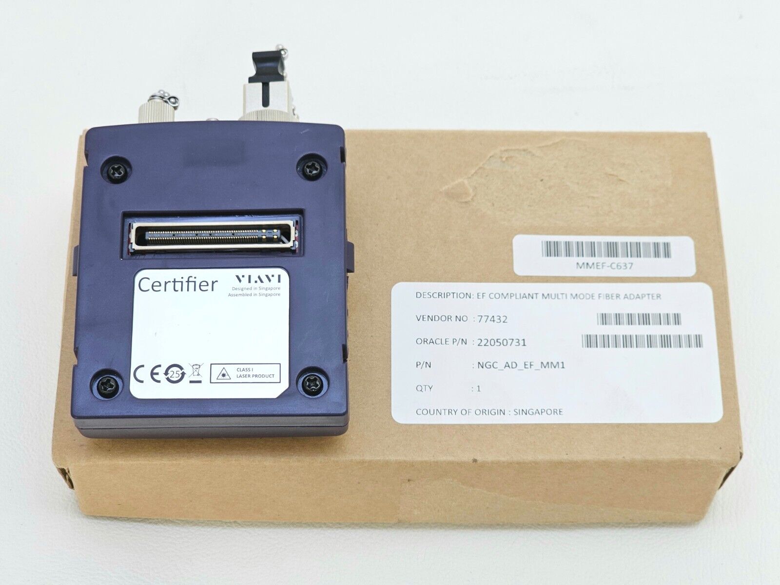 Viavi JDSU NGC_AD_EF_MM1 Certifier Multimode Fiber Adapters EF Compl 850 1300 nm