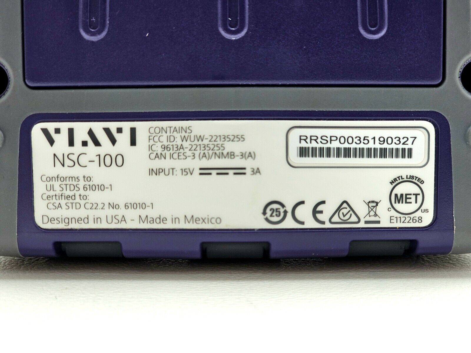 Viavi JDSU NSC-100 Network & Service Companion + Opt. Ethernet GPON XGSPON WIFI