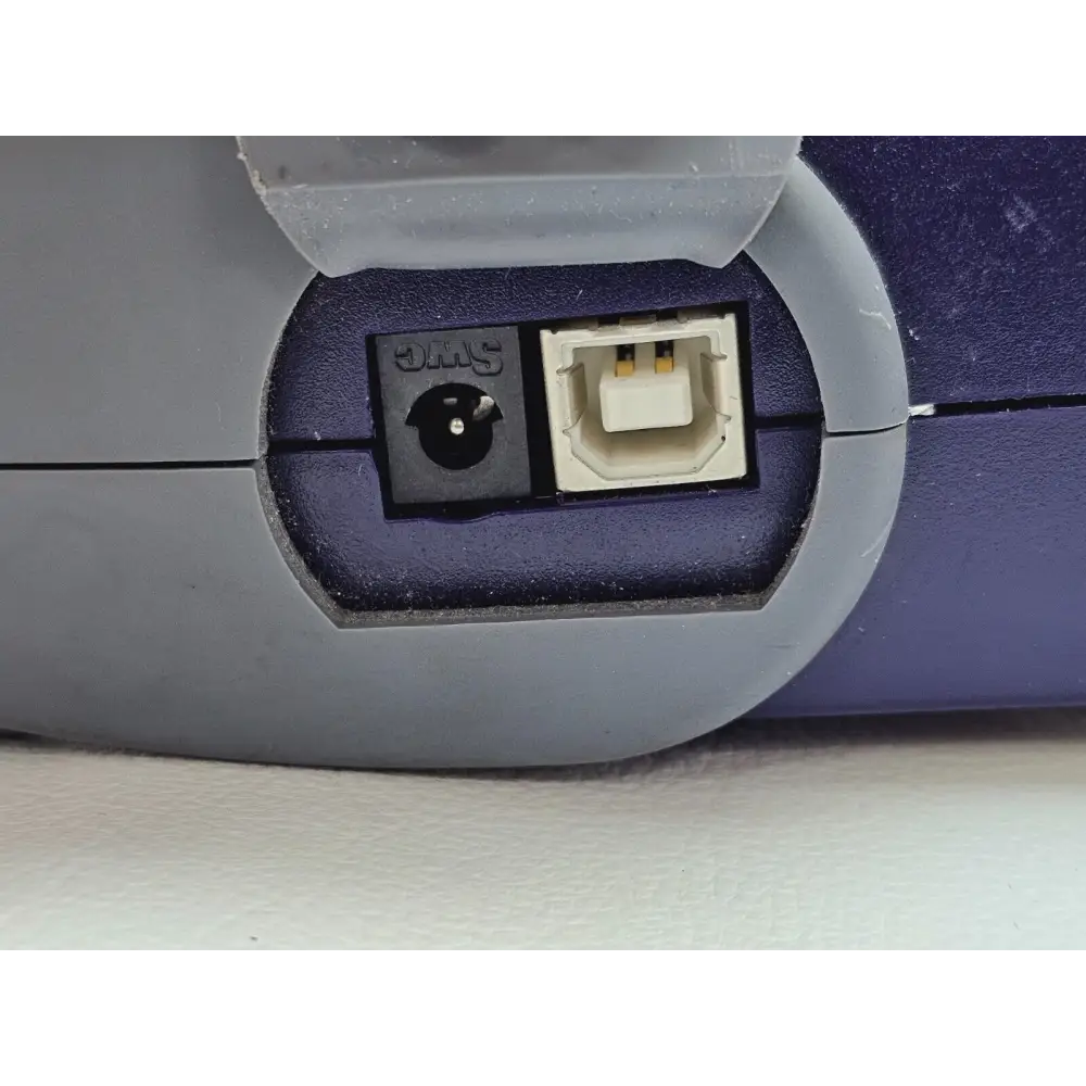 Viavi JDSU OLA-55 fibre optical attenuator label showing model and serial number