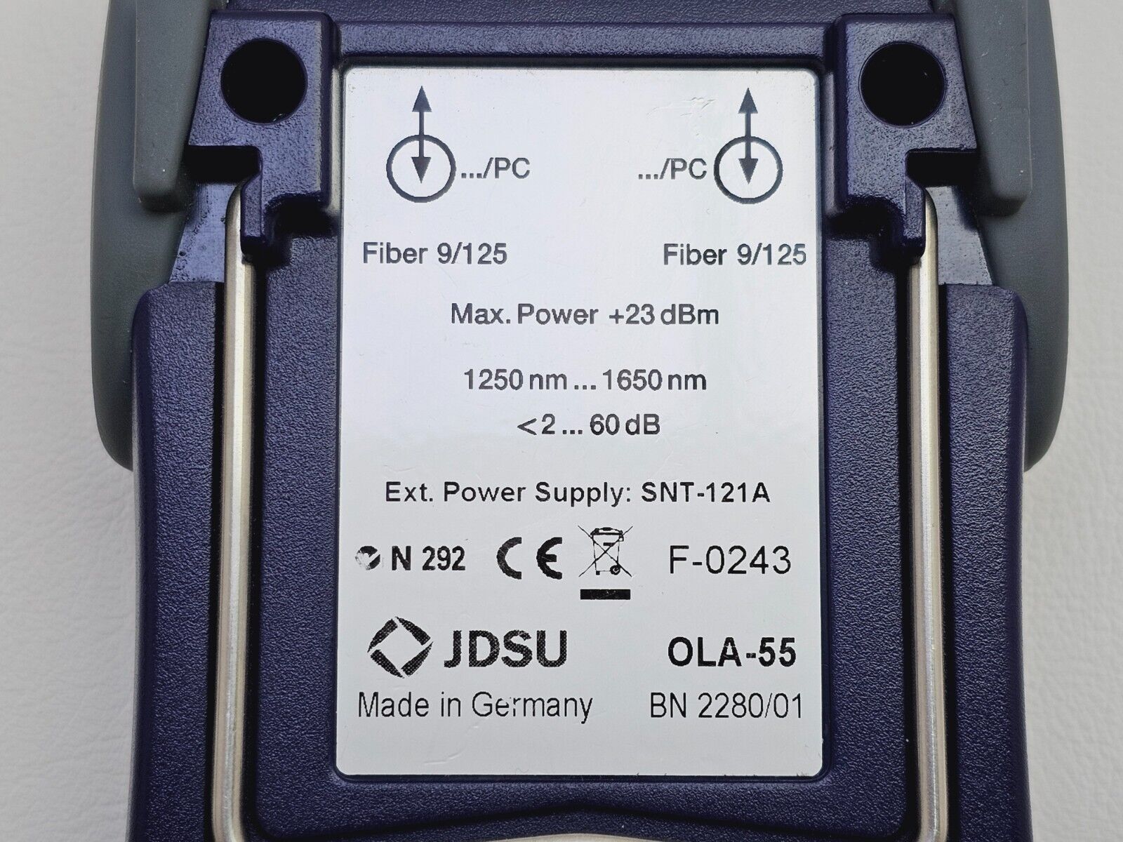 Viavi JDSU OLA-55 Fiber Optical Level Attenuator 1250-1650 nm SM 2280/01 FC/PC