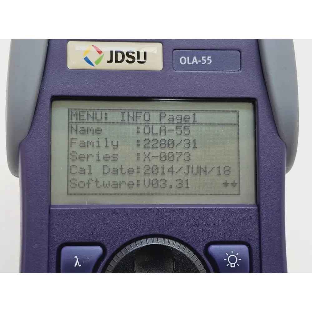 Viavi JDSU OLA-55 optical attenuator full unit view as supplied used condition