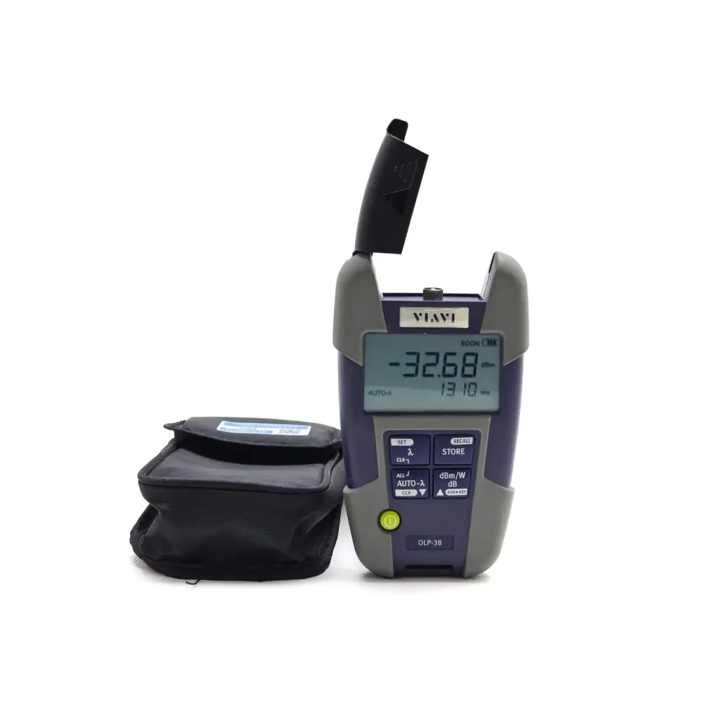 Viavi JDSU OLP-38 optical power meter front view showing display and keypad