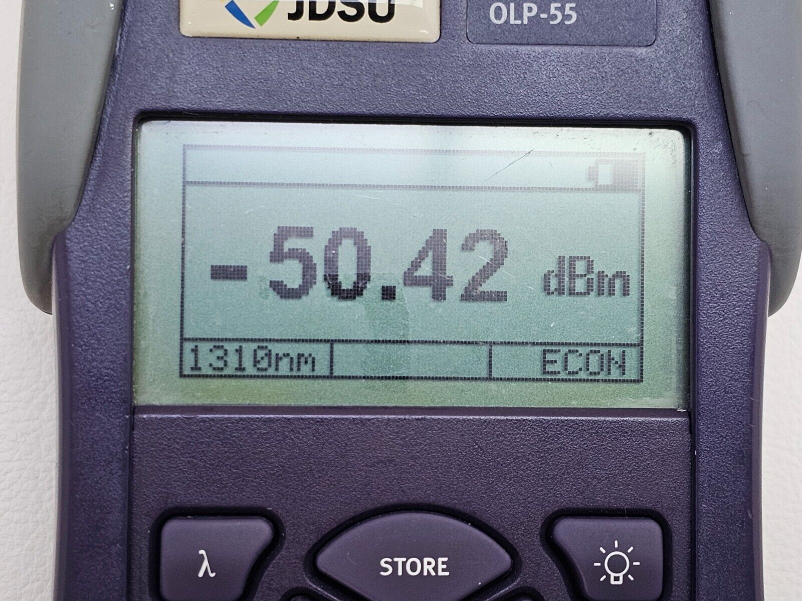 Viavi JDSU OLP-55 Optical Power Meter 2277/01 780nm to 1650nm PC/APC SM MM