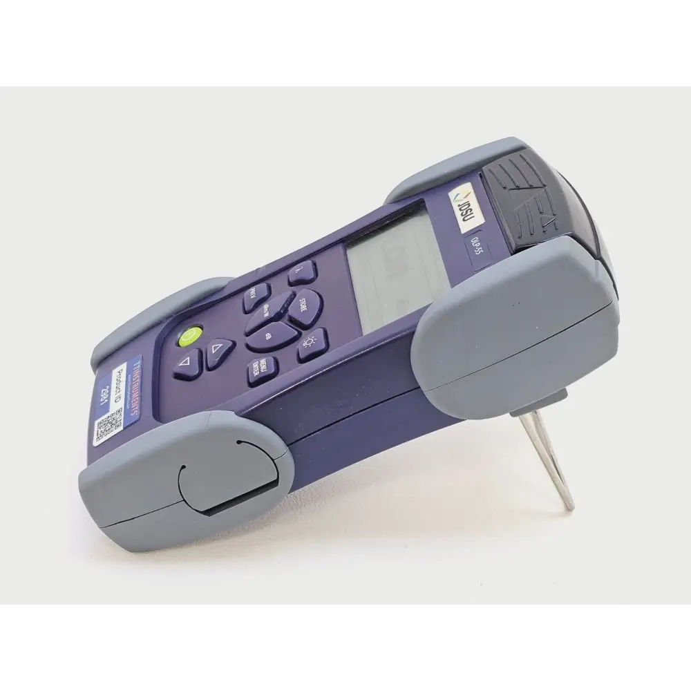 Viavi JDSU OLP-55 optical input port with APC connector detail
