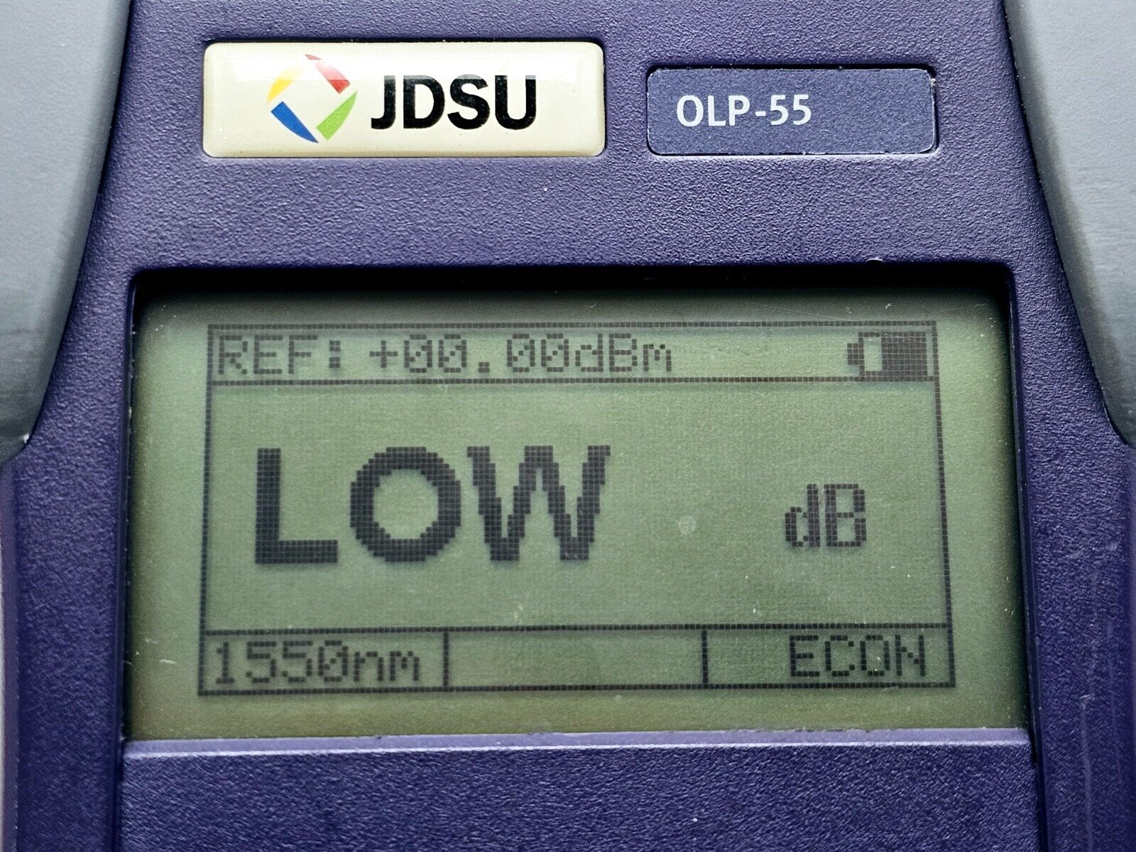 Viavi JDSU OLP-55 Optical Power Meter 2277/03 800nm to 1700nm High Power 26dBm