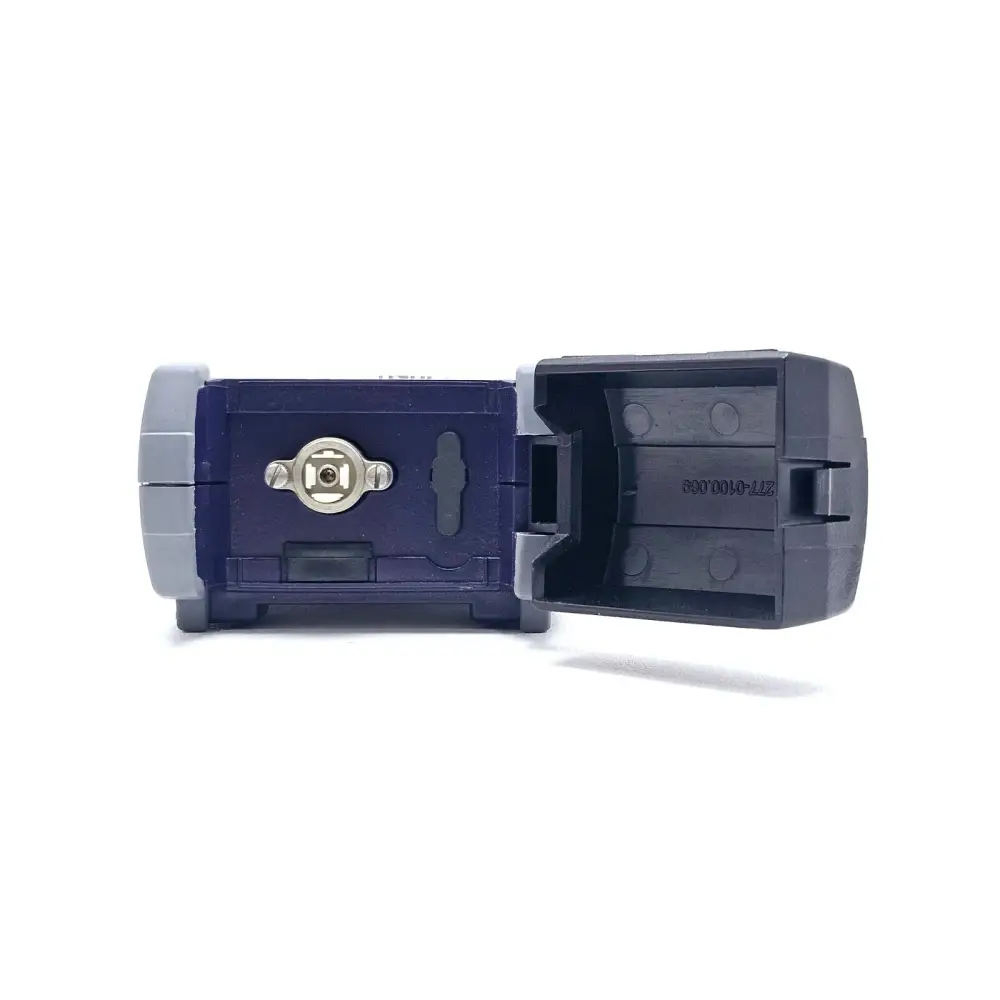 Viavi JDSU OLP-55 top view showing optical input port and protective cap