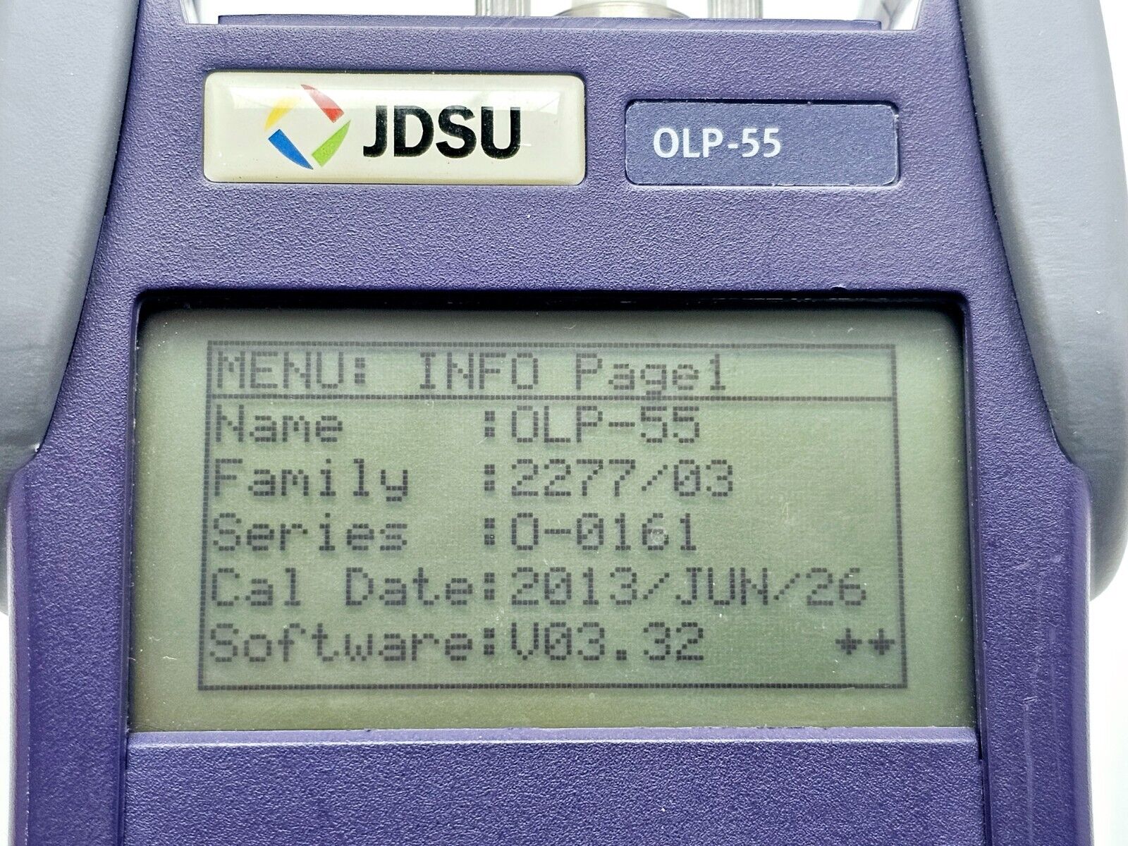 Viavi JDSU OLP-55 Optical Power Meter 2277/03 800nm to 1700nm High Power 26dBm