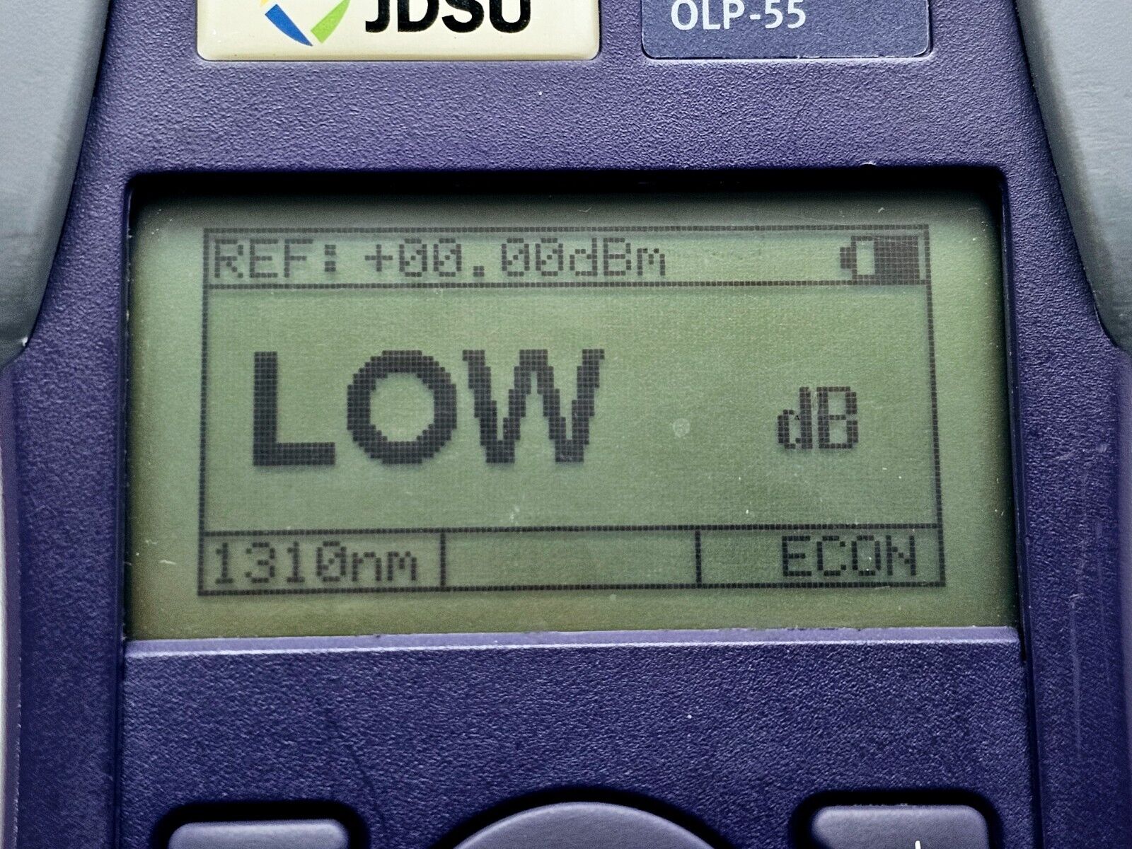 Viavi JDSU OLP-55 Optical Power Meter 2277/03 800nm to 1700nm High Power 26dBm