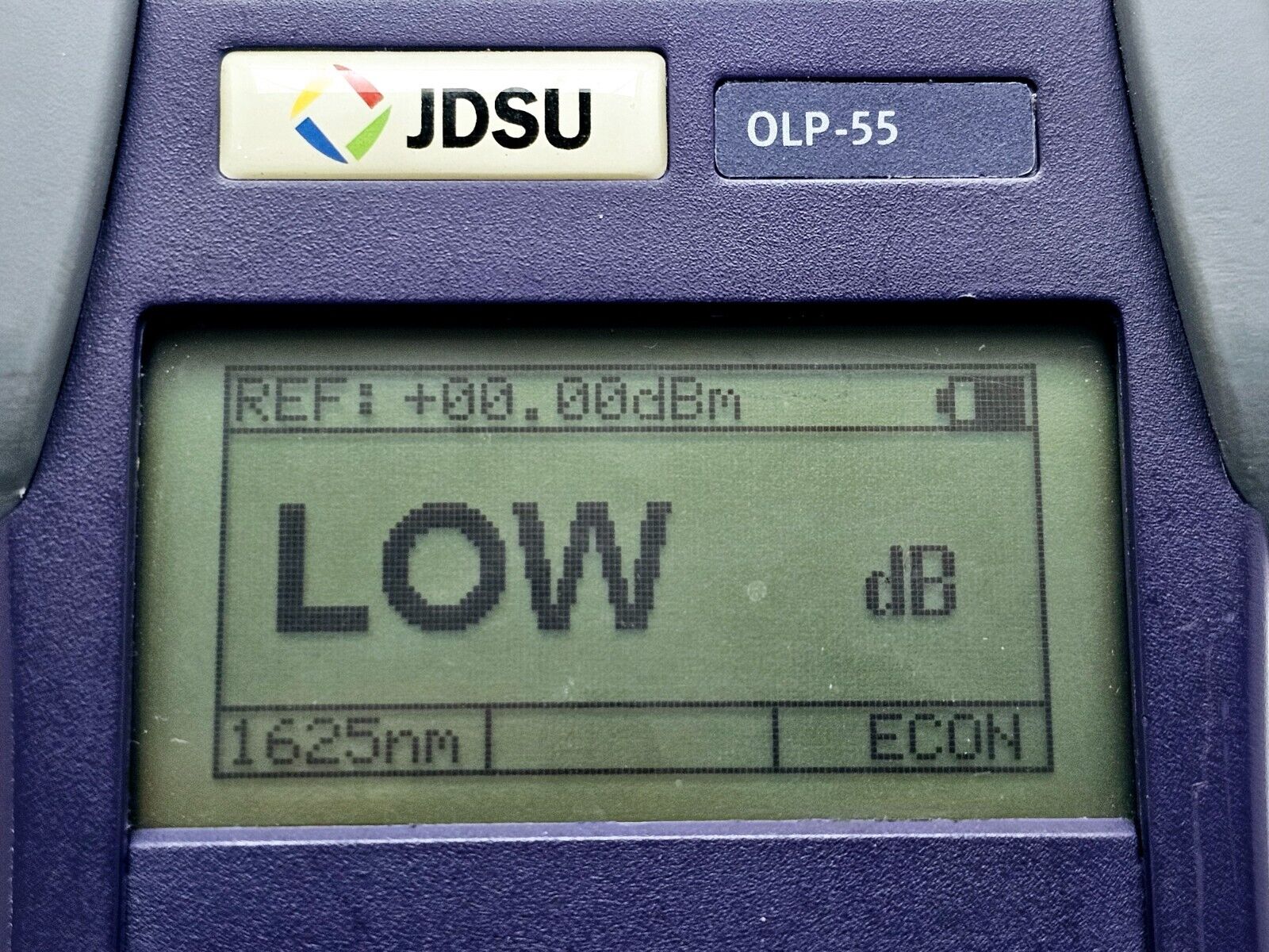 Viavi JDSU OLP-55 Optical Power Meter 2277/03 800nm to 1700nm High Power 26dBm