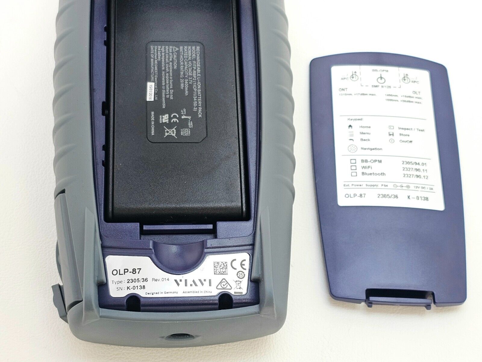 Viavi JDSU OLP-87 2305/36 PON Selective Power Meter 1310/1490/1550 APC-SC