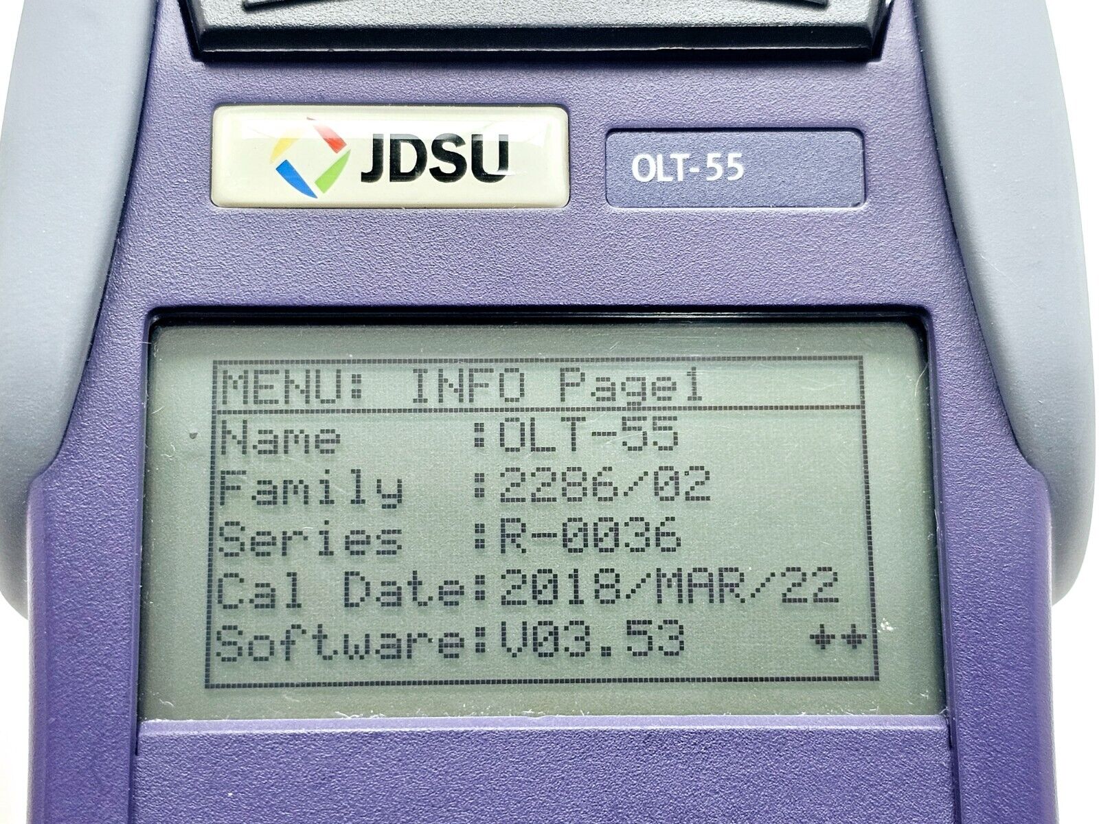 Viavi JDSU OLT-55 SmartClass Optical Loss Test Set 1310/1490/1550 nm 2286/02