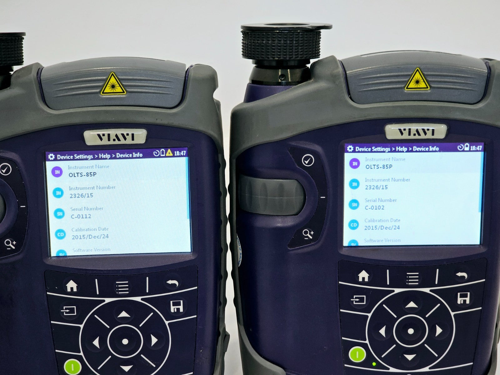 Viavi JDSU OLTS-85P Fiber Optic Loss Test Set & Microscope 2326/15 SM MM QUAD