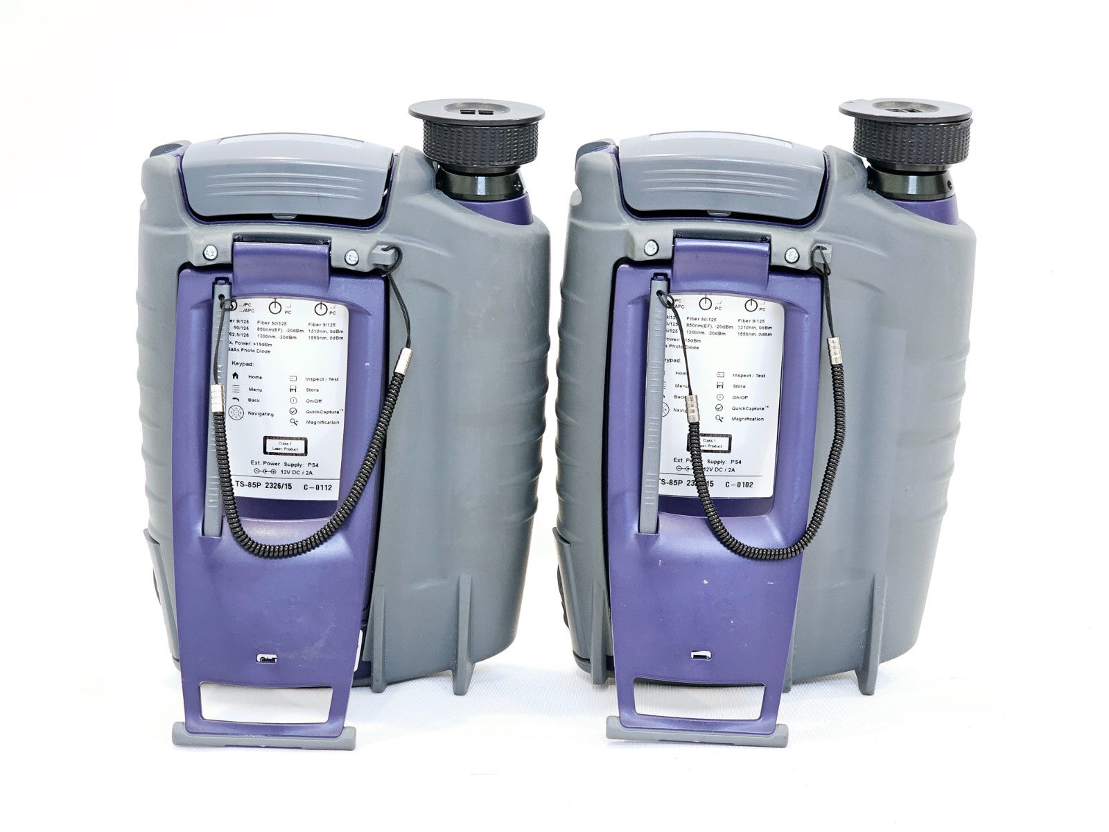 Viavi JDSU OLTS-85P Fiber Optic Loss Test Set & Microscope 2326/15 SM MM QUAD