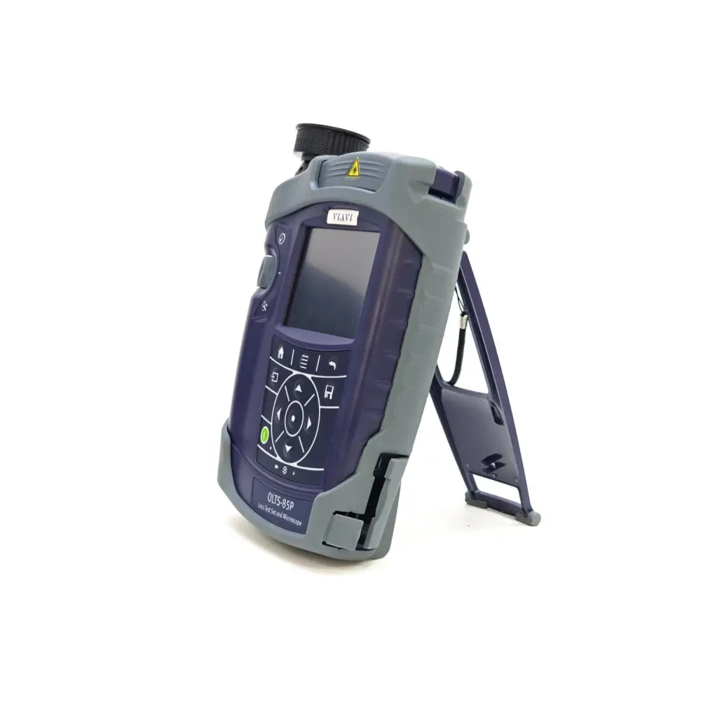 OLTS-85P fibre loss tester with protective carry case open