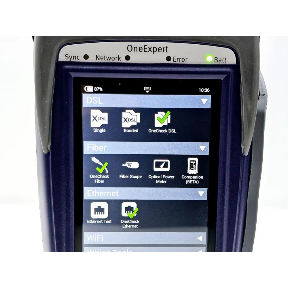 ONX-580 licence screen listing ADSL VDSL G.fast Bonded DSL options