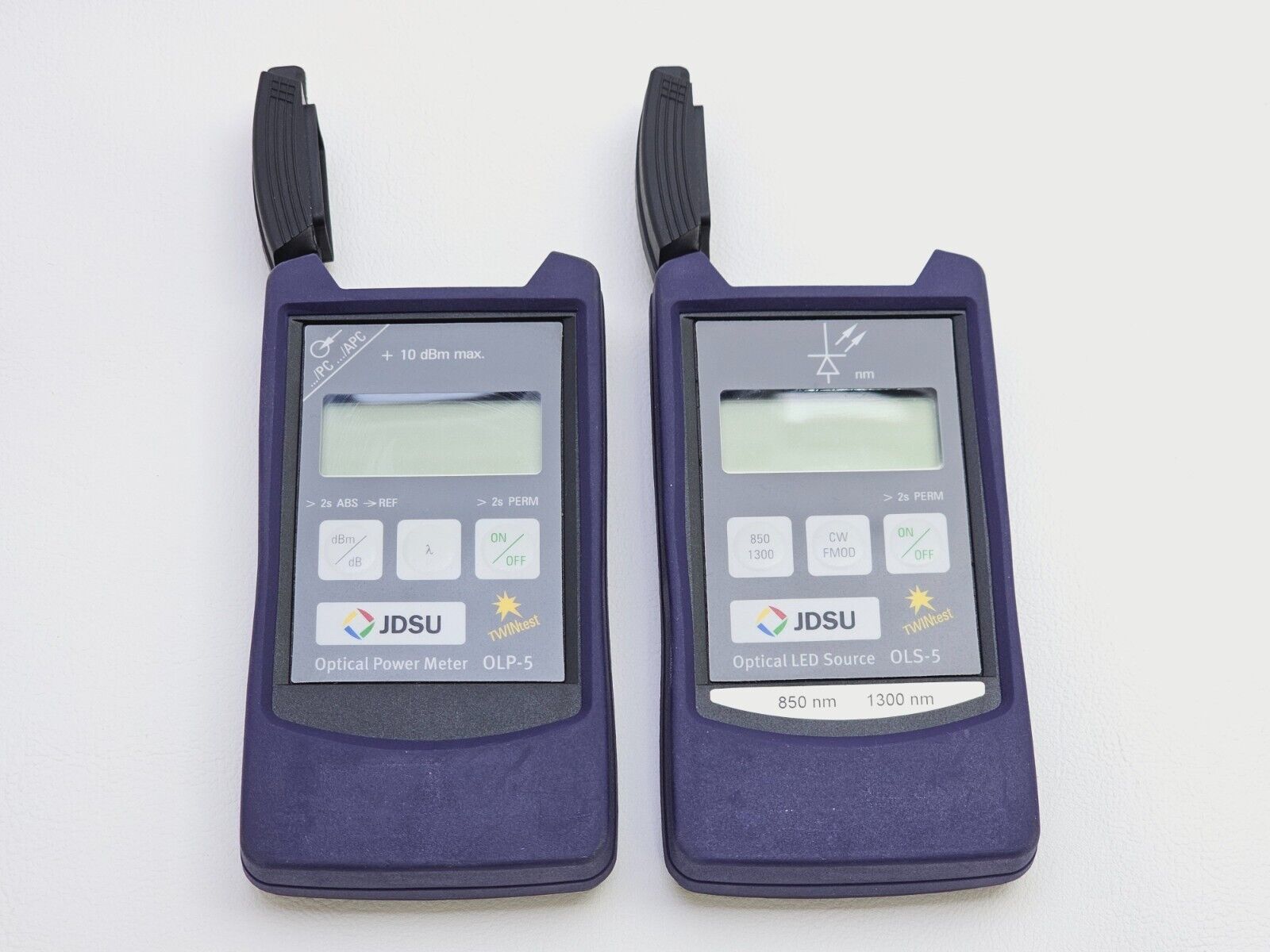 Viavi JDSU Optical Power Meter OLP-5 & Optical Laser Source OLS-5 850/1300 nm MM