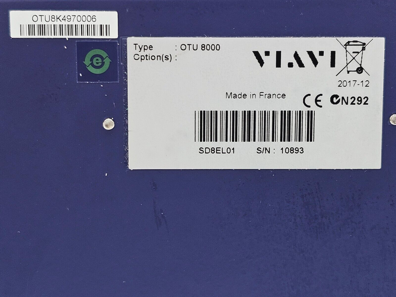Viavi JDSU OTU 8000e + OTAU 1x12 Optical Switch & E8138-C65 1310/1550/F1650 OTDR