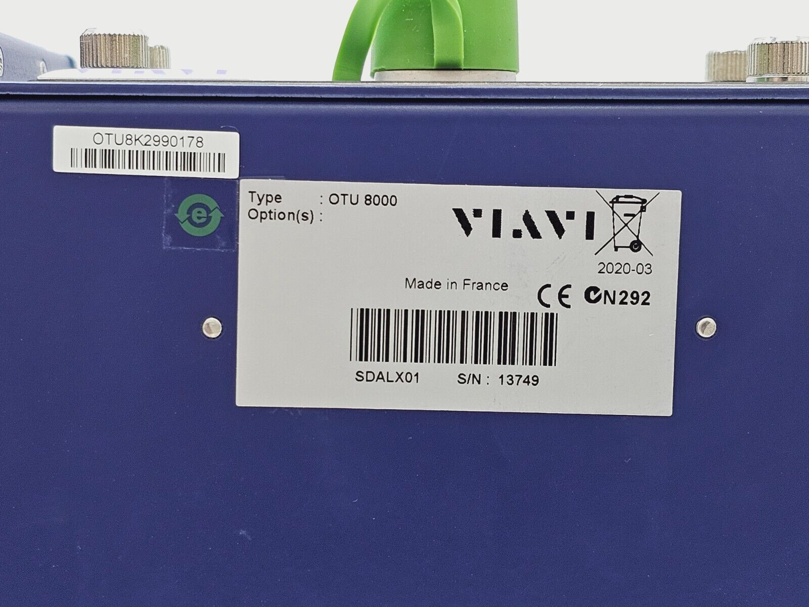 Viavi JDSU OTU 8000e + OTAU 1x4 Optical Switch & E81165B 1650 Filtered Live OTDR