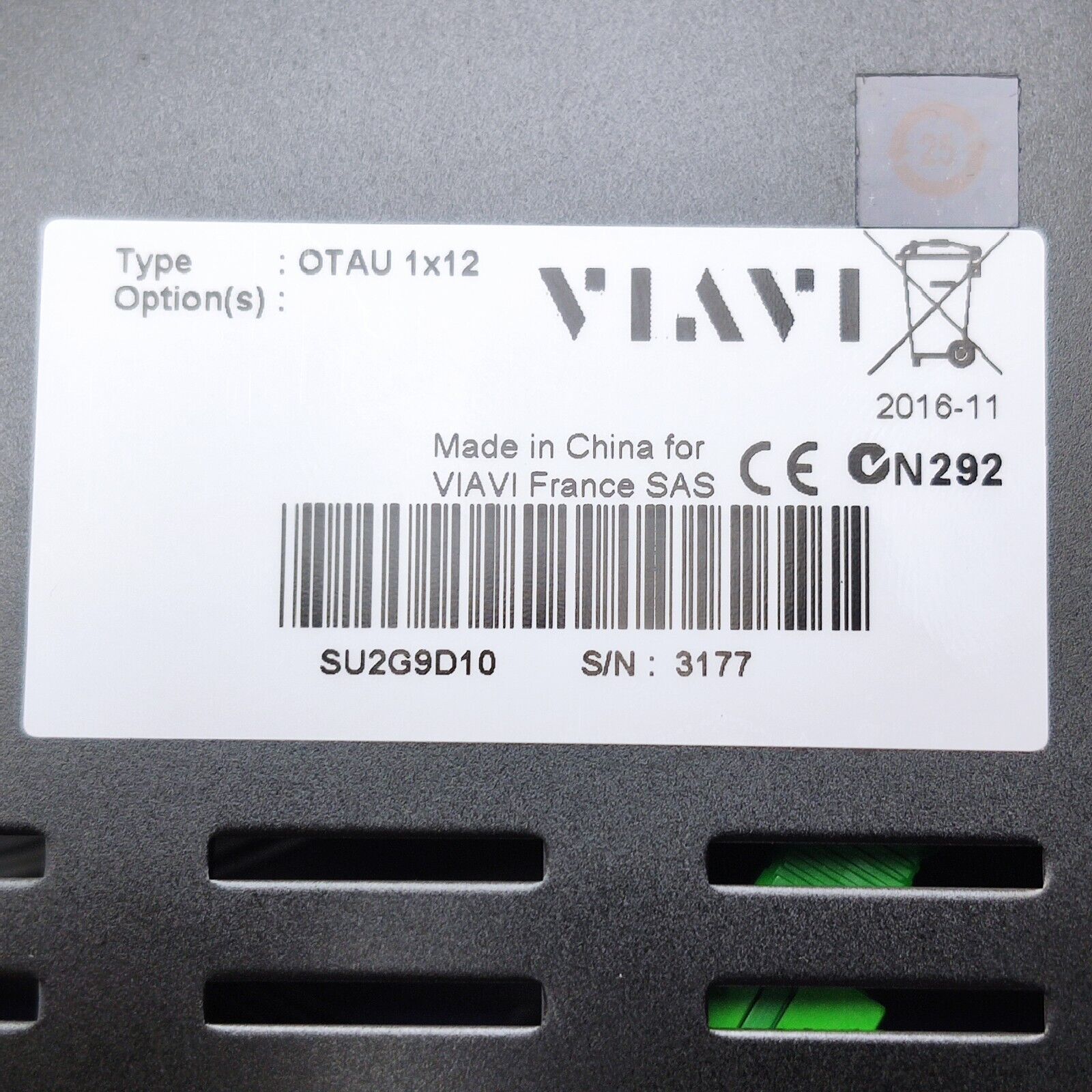 Viavi JDSU OTU 8000E V2 w/ OTAU 1x12 OS w/ 8138C-65 1310/1550/F1650 ONMSi E98X12