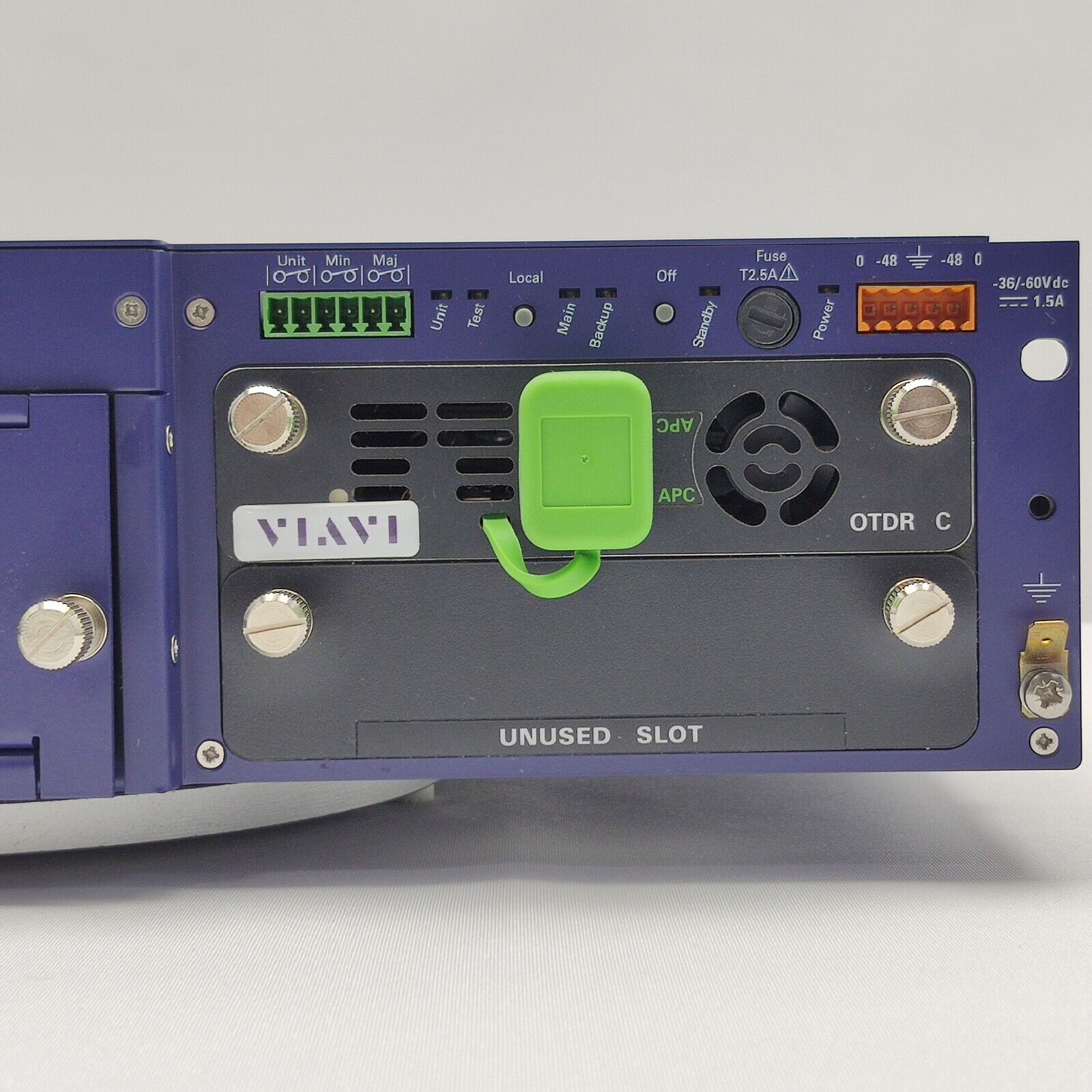 Viavi JDSU OTU 8000E V2 w/ OTAU 1x12 OS w/ 8138C-65 1310/1550/F1650 ONMSi E98X12