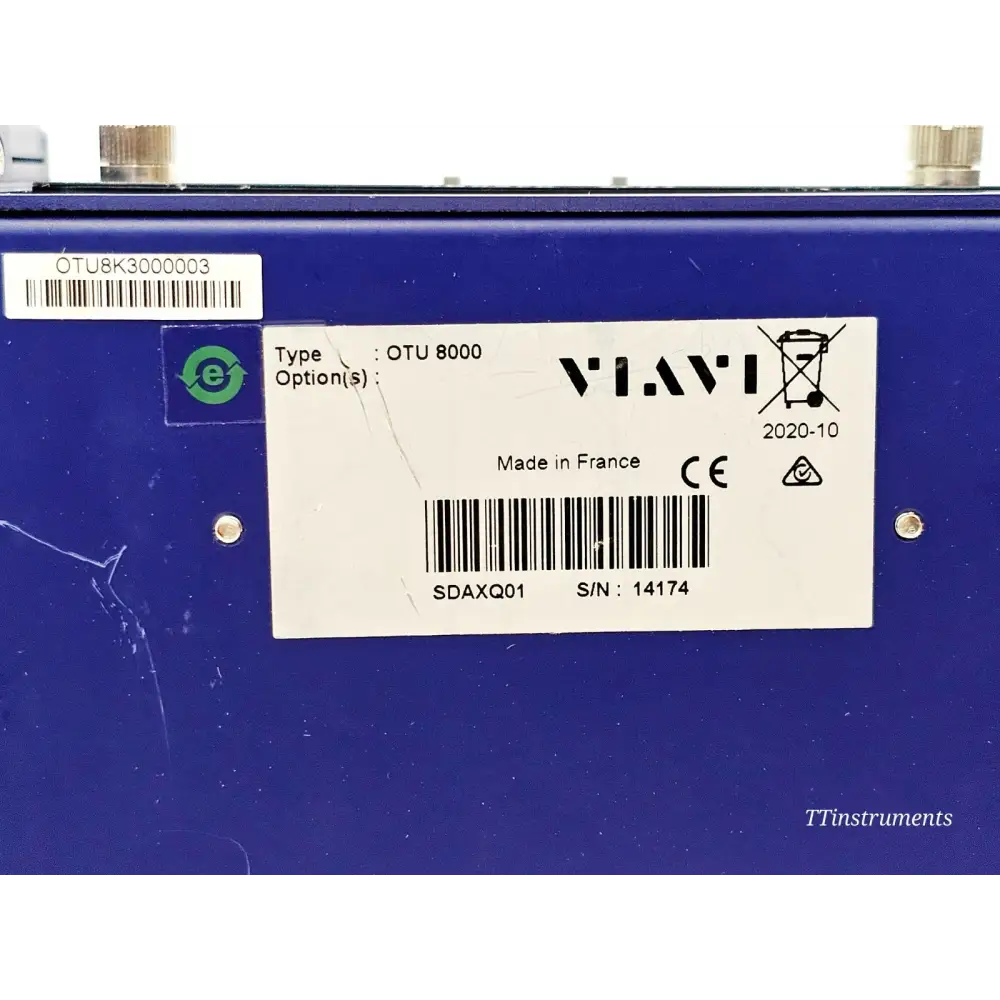 Viavi OTAU 1x8 8-port optical switch front panel