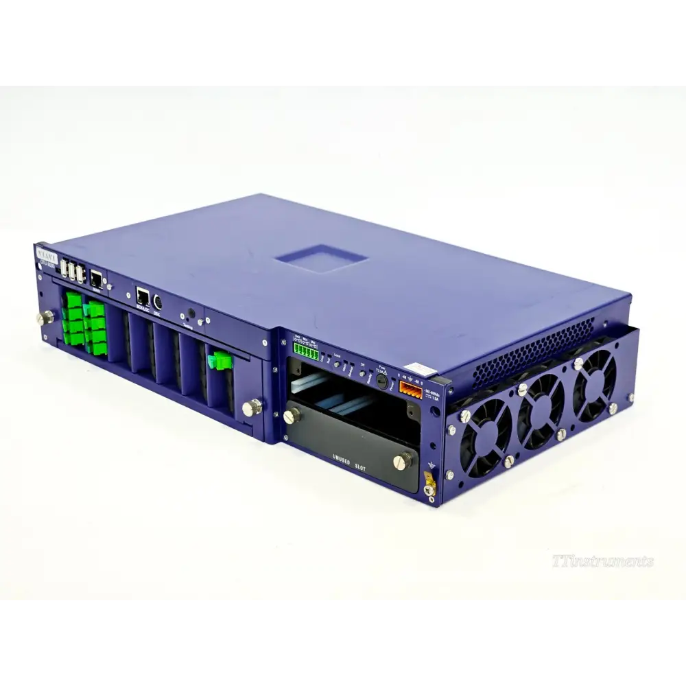 Viavi OTAU 1x8 8-port automated optical switch front panel view