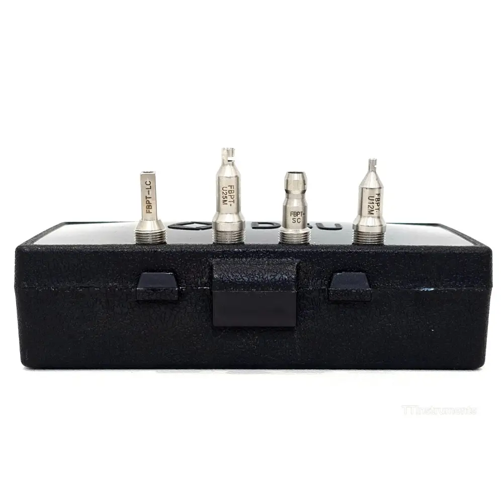 Viavi P5000i fiberscope kit contents including all four tips and carry bag