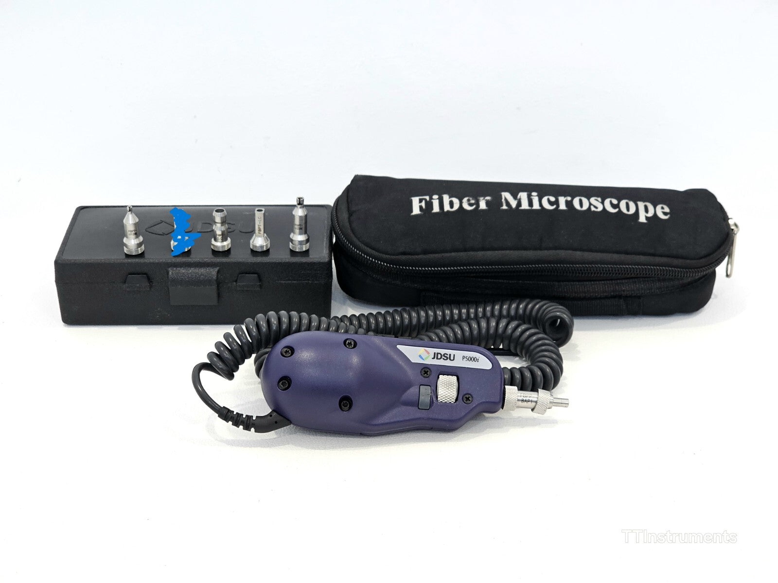 Viavi JDSU P5000i Fiberscope + 4 Tips SC/LC Bulkhead + 1.25 + 2.5 mm Patchcord