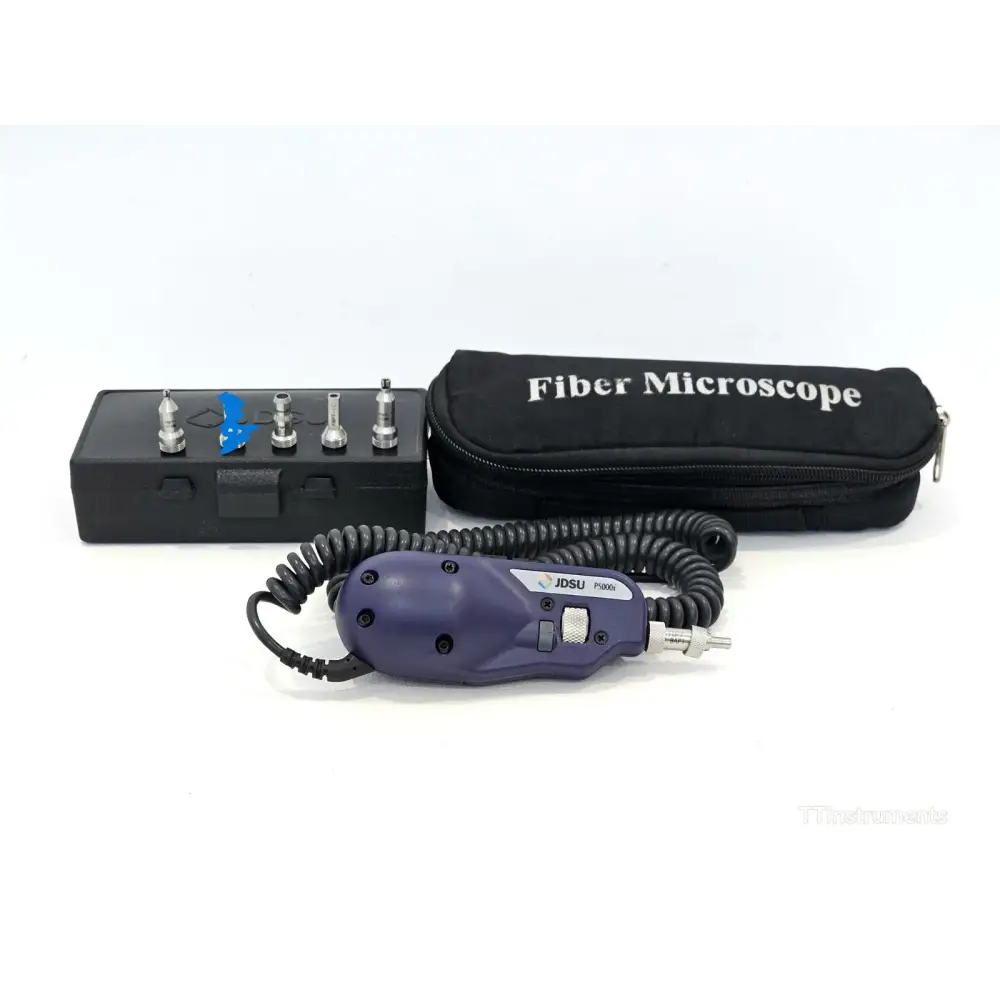 Viavi JDSU P5000i Fiberscope probe with LC, SC, SC-APC and 2.5mm patchcord tips and carry bag