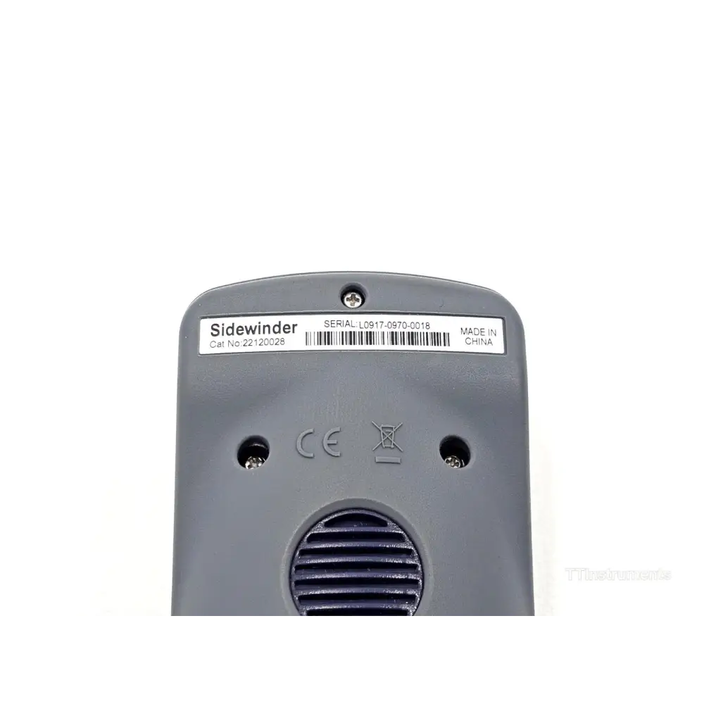 Viavi Sidewinder FiberChek MPO scope label and serial number detail