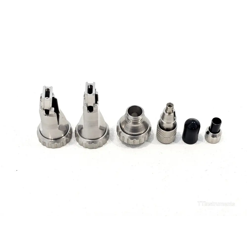 Viavi JDSU FCPT-UFBPT Sidewinder probe adapter and FBPP-BAP1 barrel assembly detail view