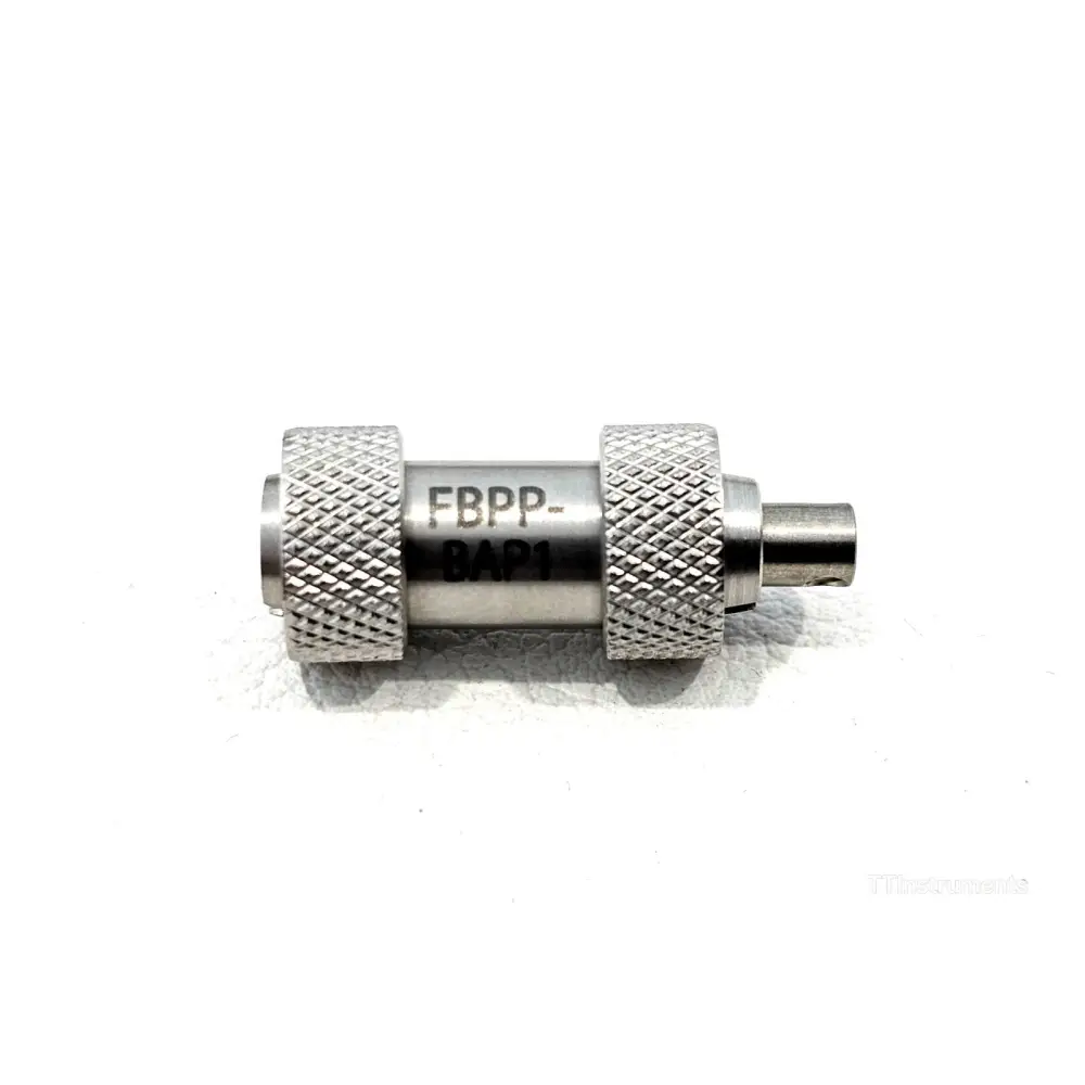 Close-up of Viavi FiberChek Sidewinder MPO tip set including APC and PC variants