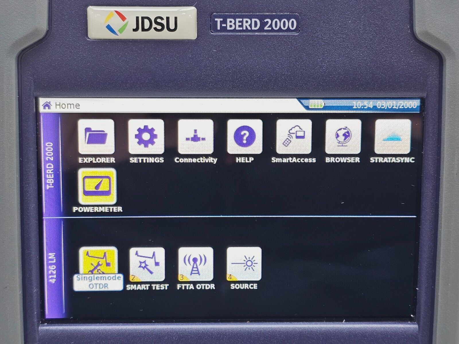 Viavi JDSU T-BERD 2000 + 4126 LM SM OTDR Module 1310/1550 nm Last Mile E4126LM