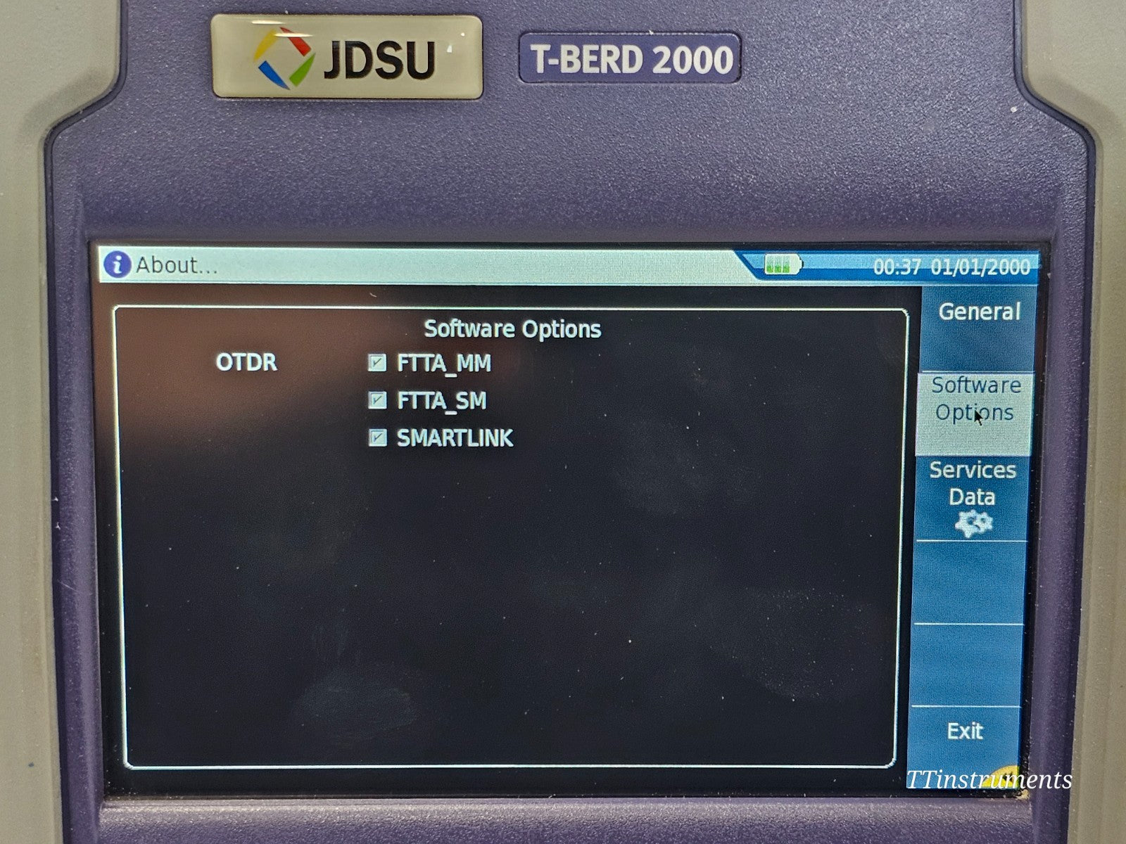 Viavi JDSU T-BERD 2000 complete kit including cables and fibre cleaners