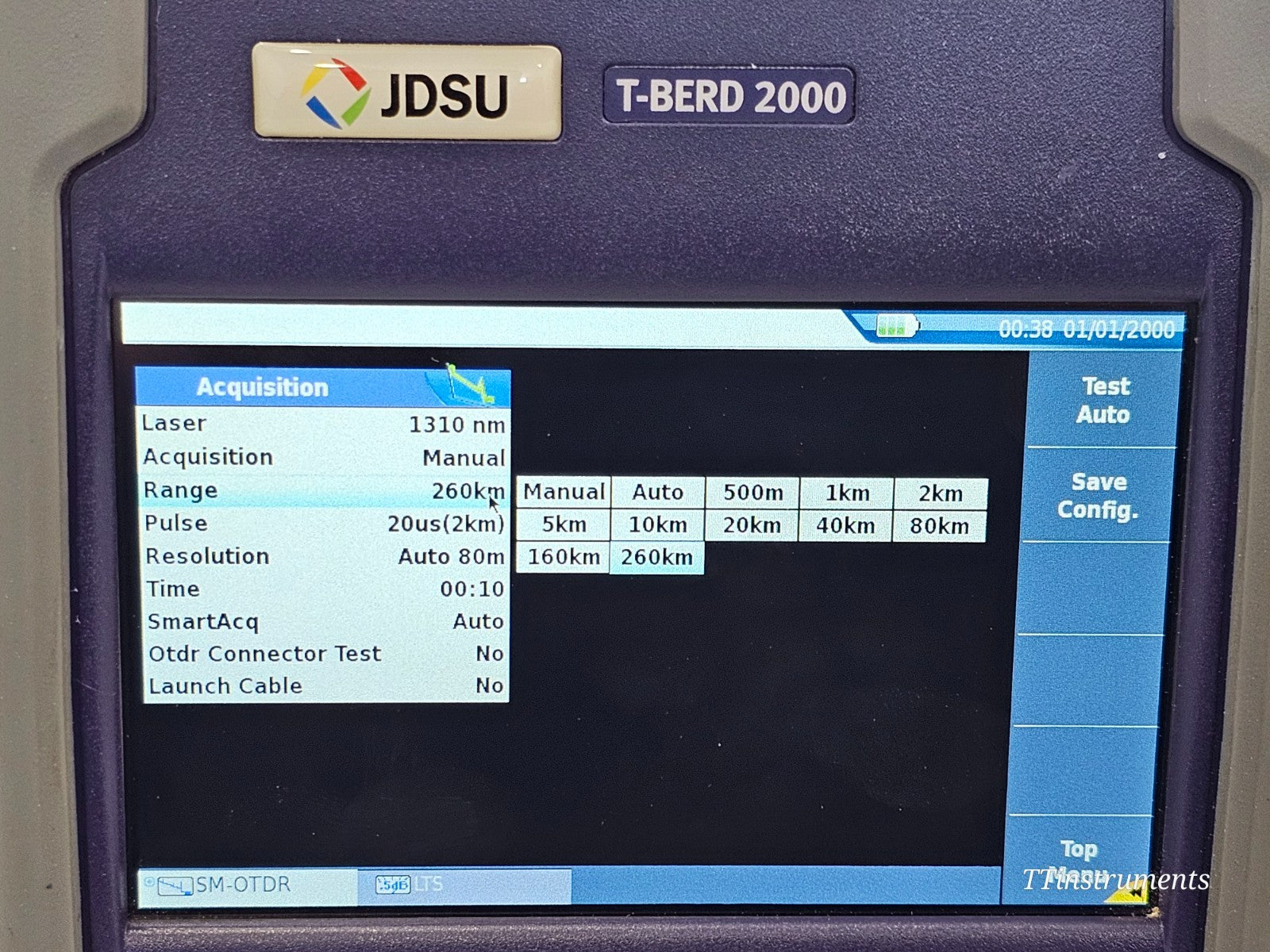 Viavi 4146 module serial number and specification label detail