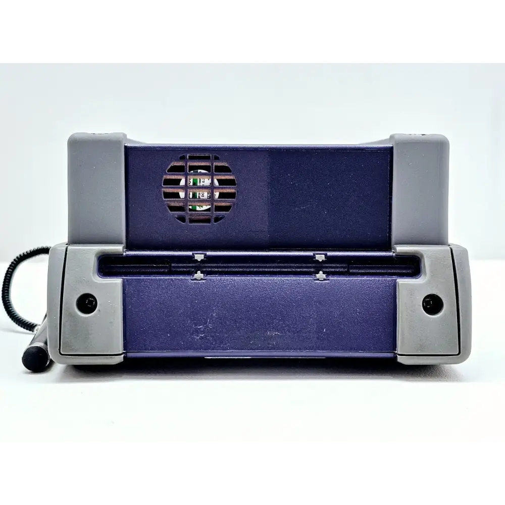 Viavi JDSU T-BERD 2000 left side view showing battery compartment and I/O ports